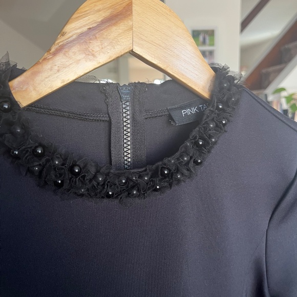 Pink Tartan Short Sleeve Neoprene Top - Picture 3 of 6